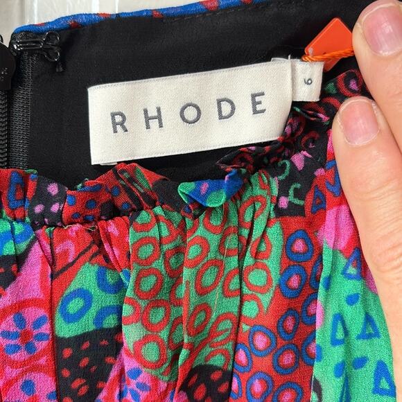 Rhode Clara Enchanted Woods Mini Dress NWT Size 6 - Picture 14 of 15